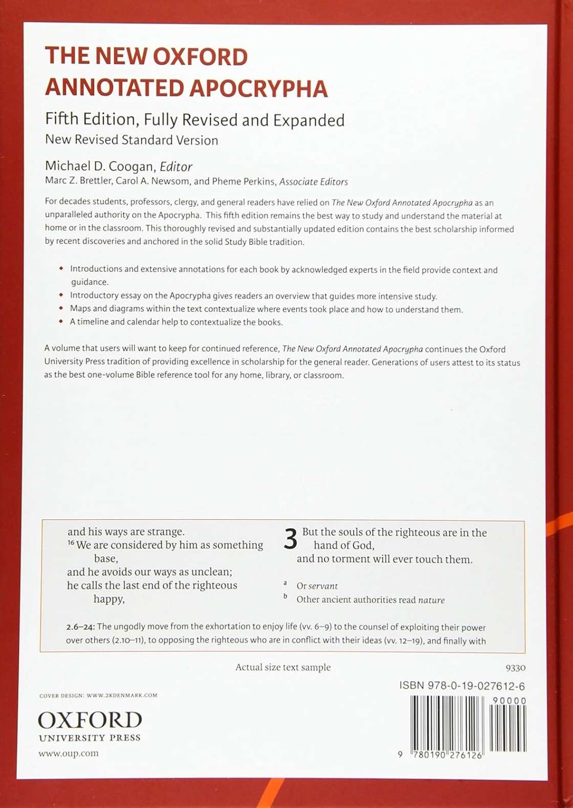The New Oxford Annotated Apocrypha (New Revised Standard Version), , large