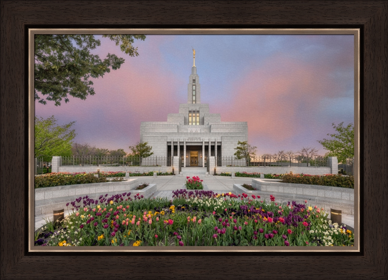 House of Peace: Draper Temple (27x35 Framed Art)