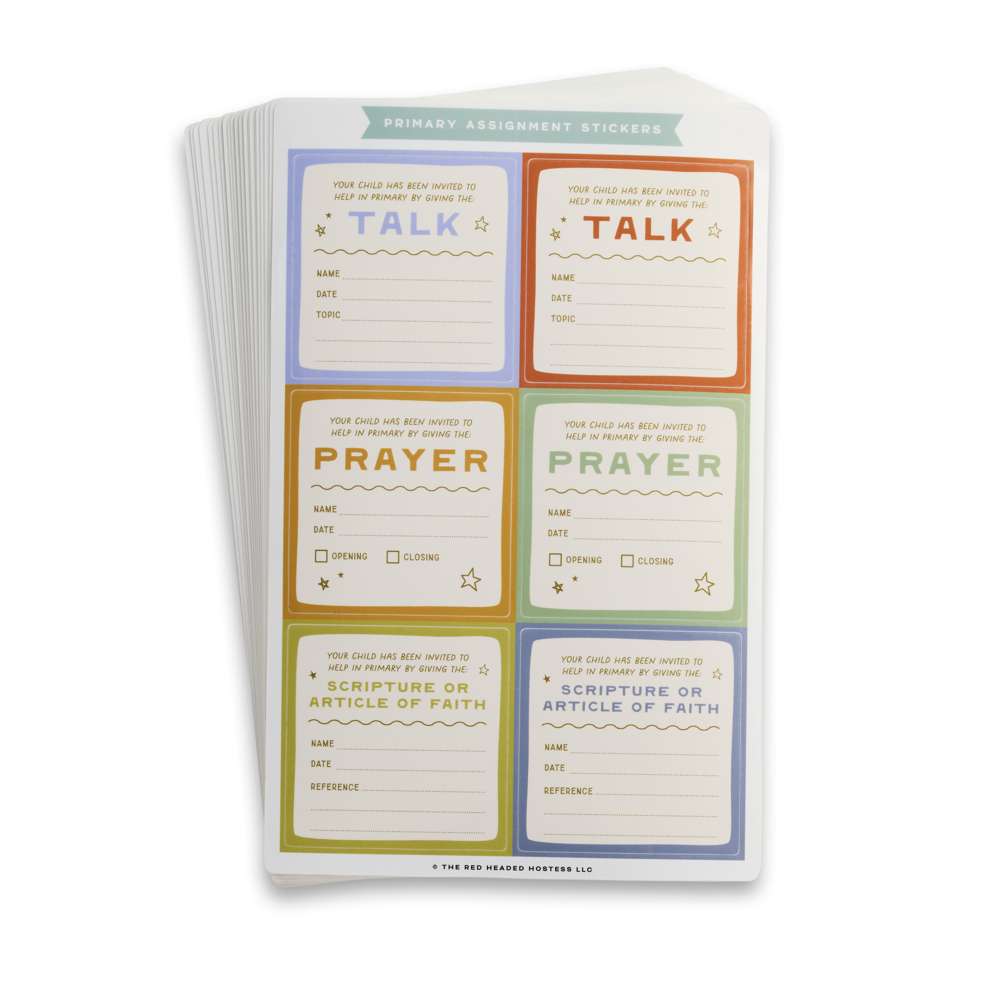 Primary Assignment Reminder Stickers, , large