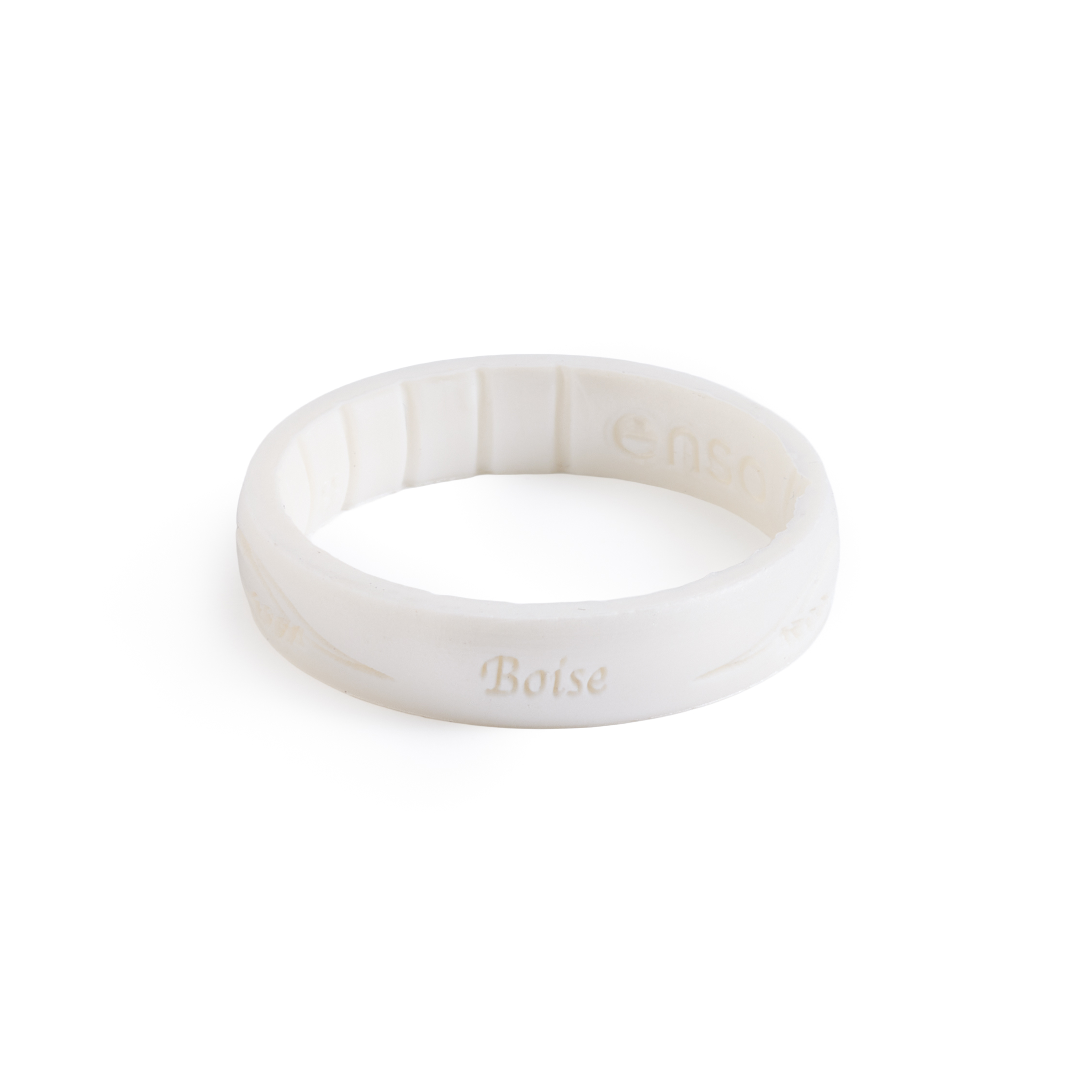 Boise Temple Thin Silicone Ring, , large