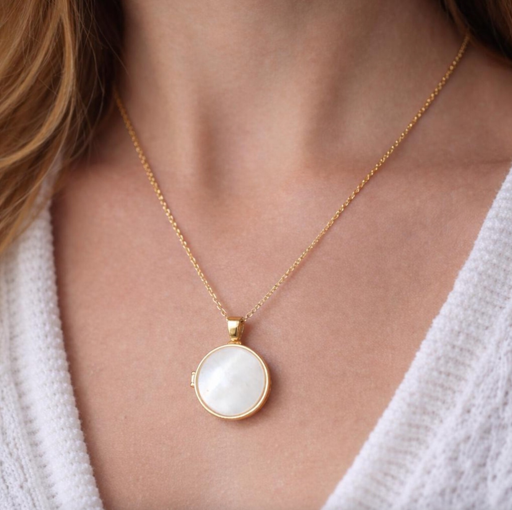 Hold Close Pearl Locket Necklace, , large image number 2