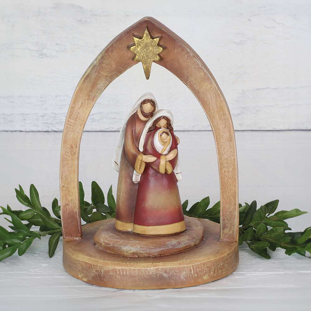 Holy Family Archway Resin Nativity, , large image number 1