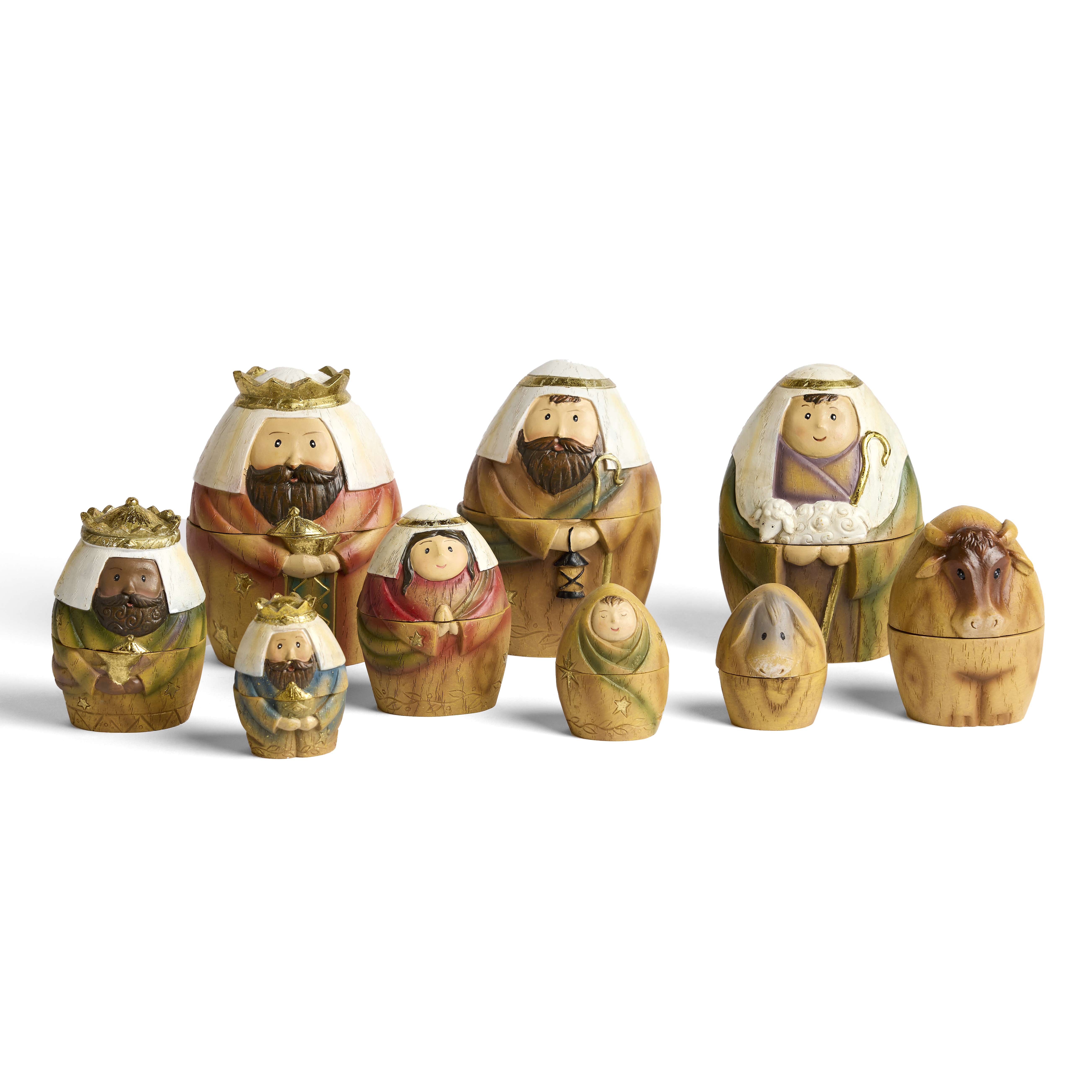 Nesting Nativity Dolls, , large image number 1