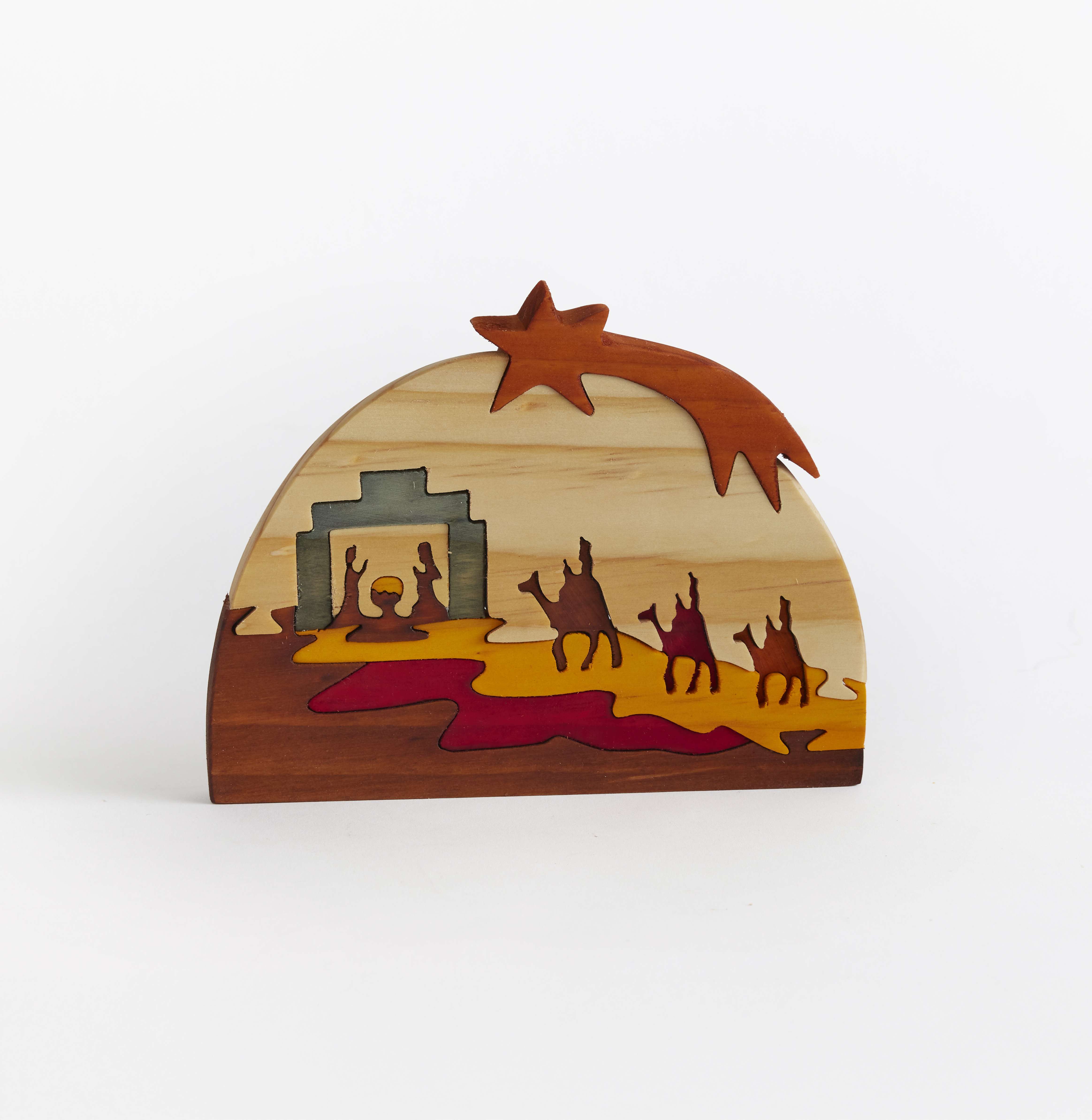 Colombian Following the Star Wood Puzzle Nativity, , large image number 2