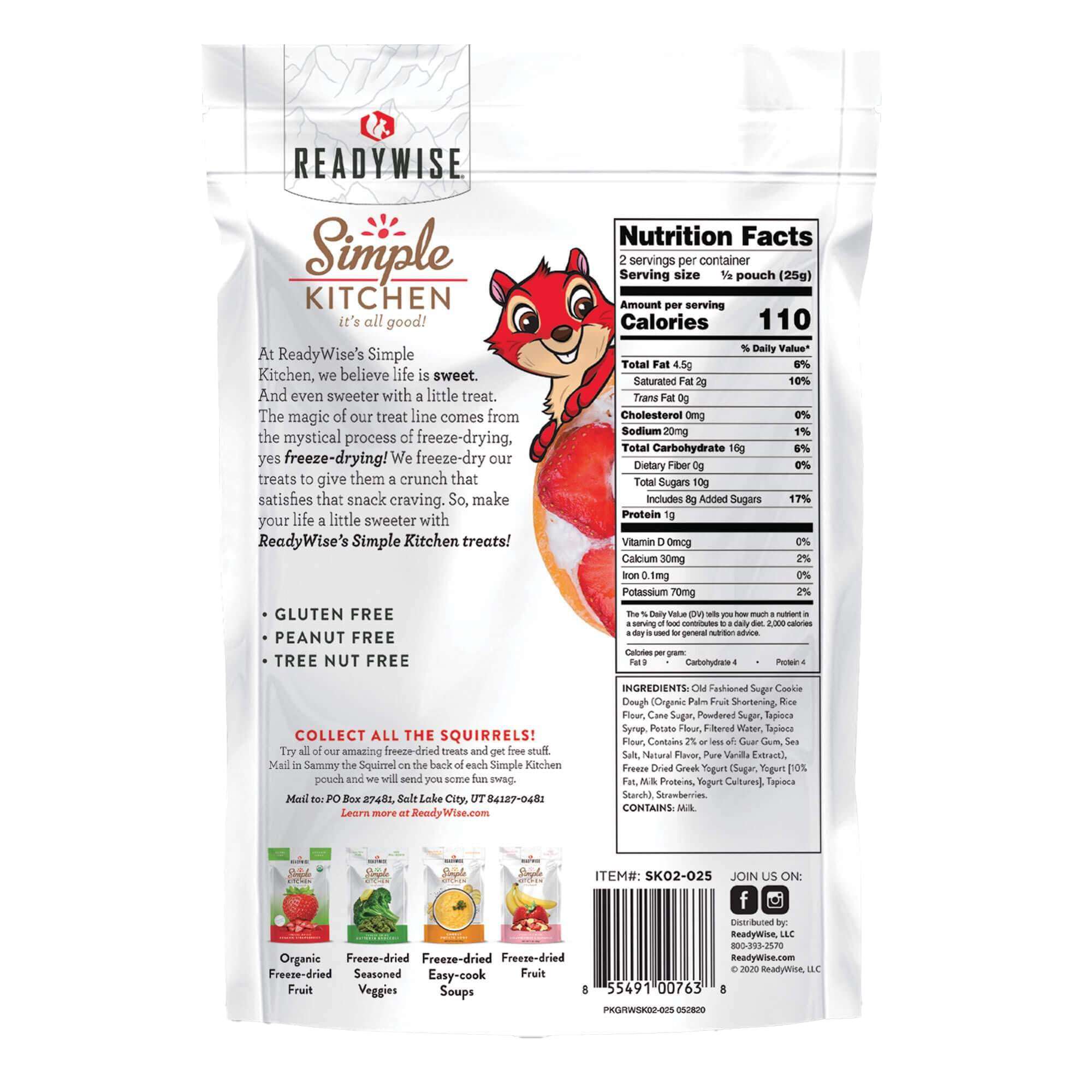Simple Kitchen Freeze-Dried Strawberry Yogurt Tart Single Pouch, , large