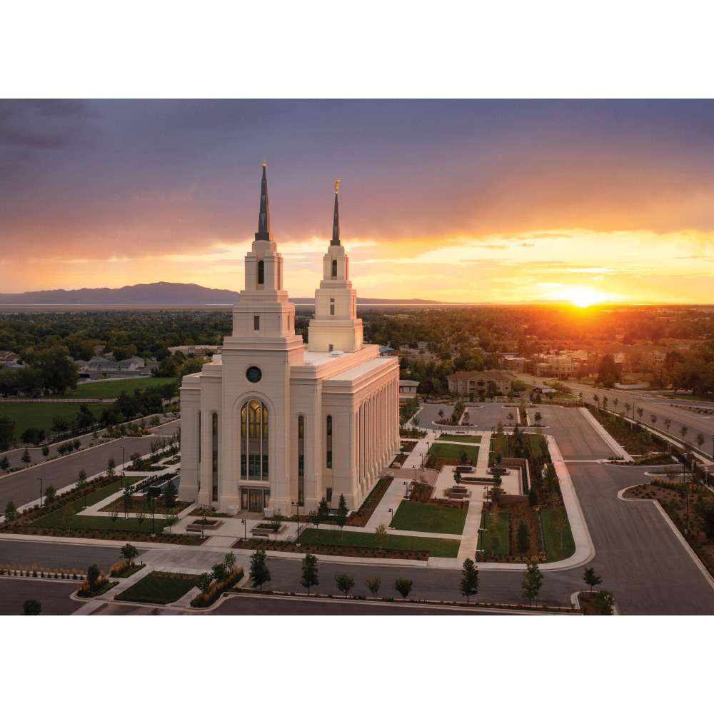 Layton Utah Temple - Heavenly Light Print