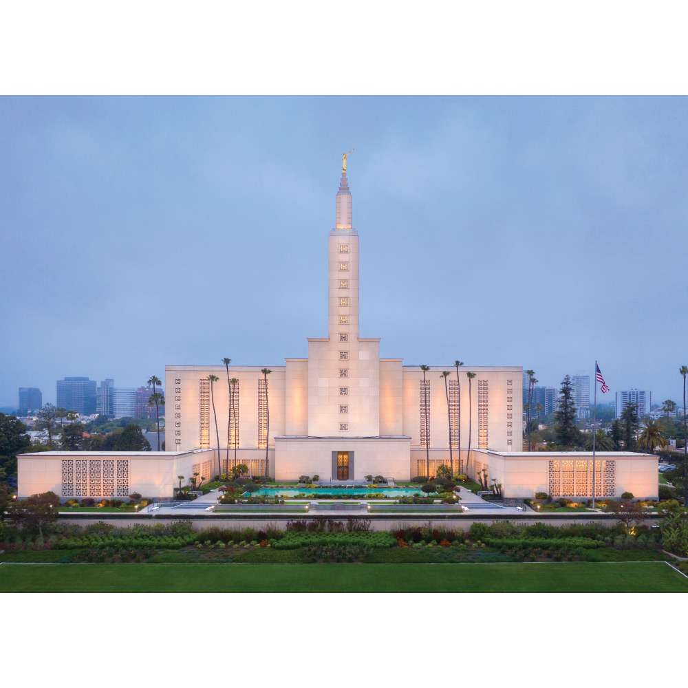 Los Angeles California Temple - Peaceful Morning Print, , large image number 0