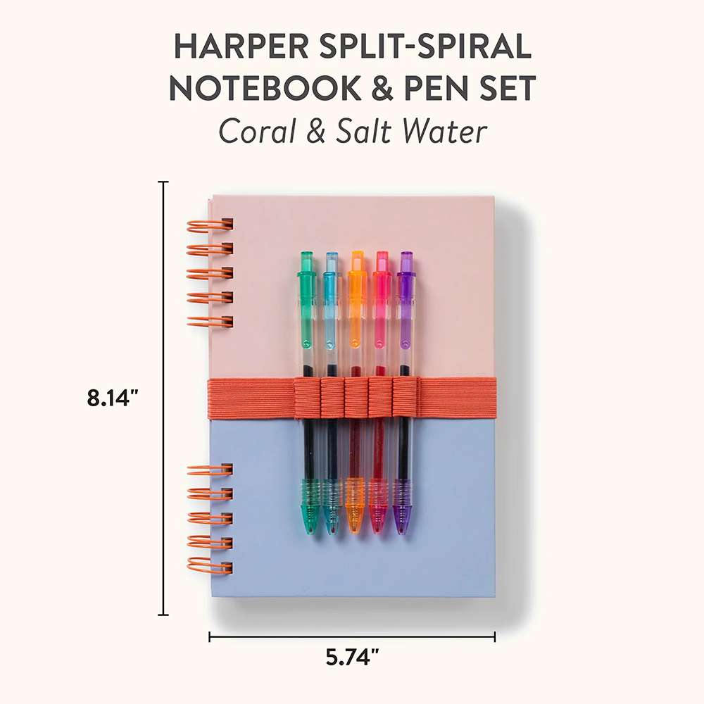 Journal Coral & Salt Water W/Pens, , large image number 2