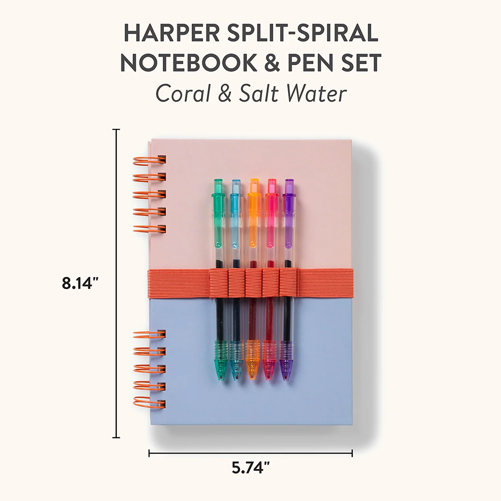 Journal Coral & Salt Water W/Pens, , large image number 2