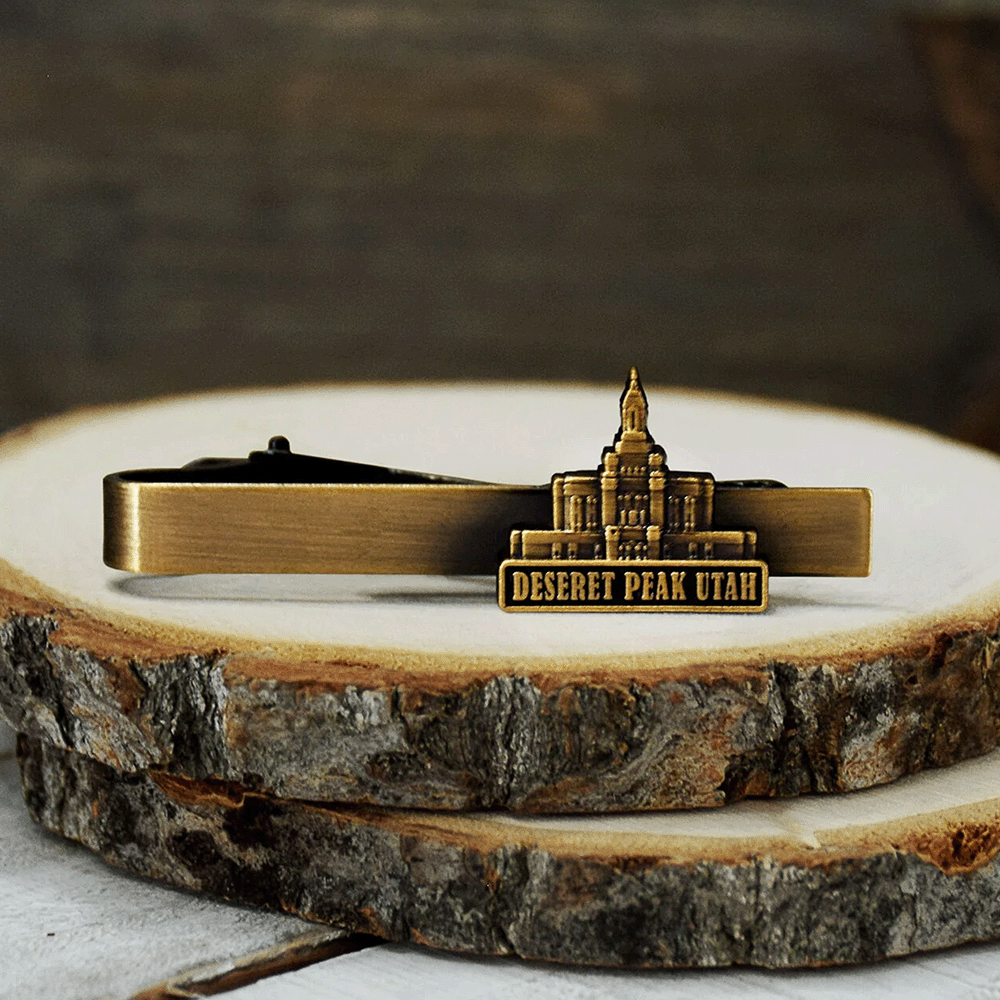Deseret Peaks Utah Temple Tie Bar, , large image number 3