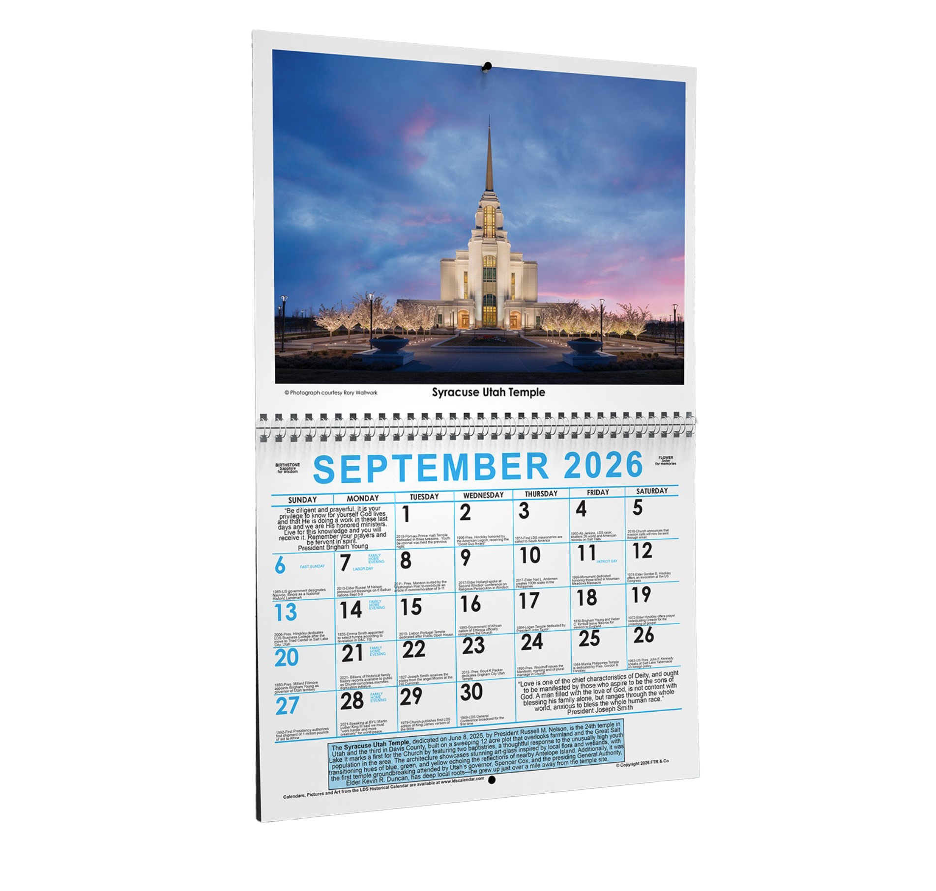2026 Church Historical Wall Calendar, , large