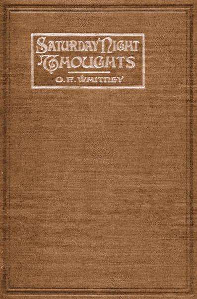 Saturday Night Thoughts