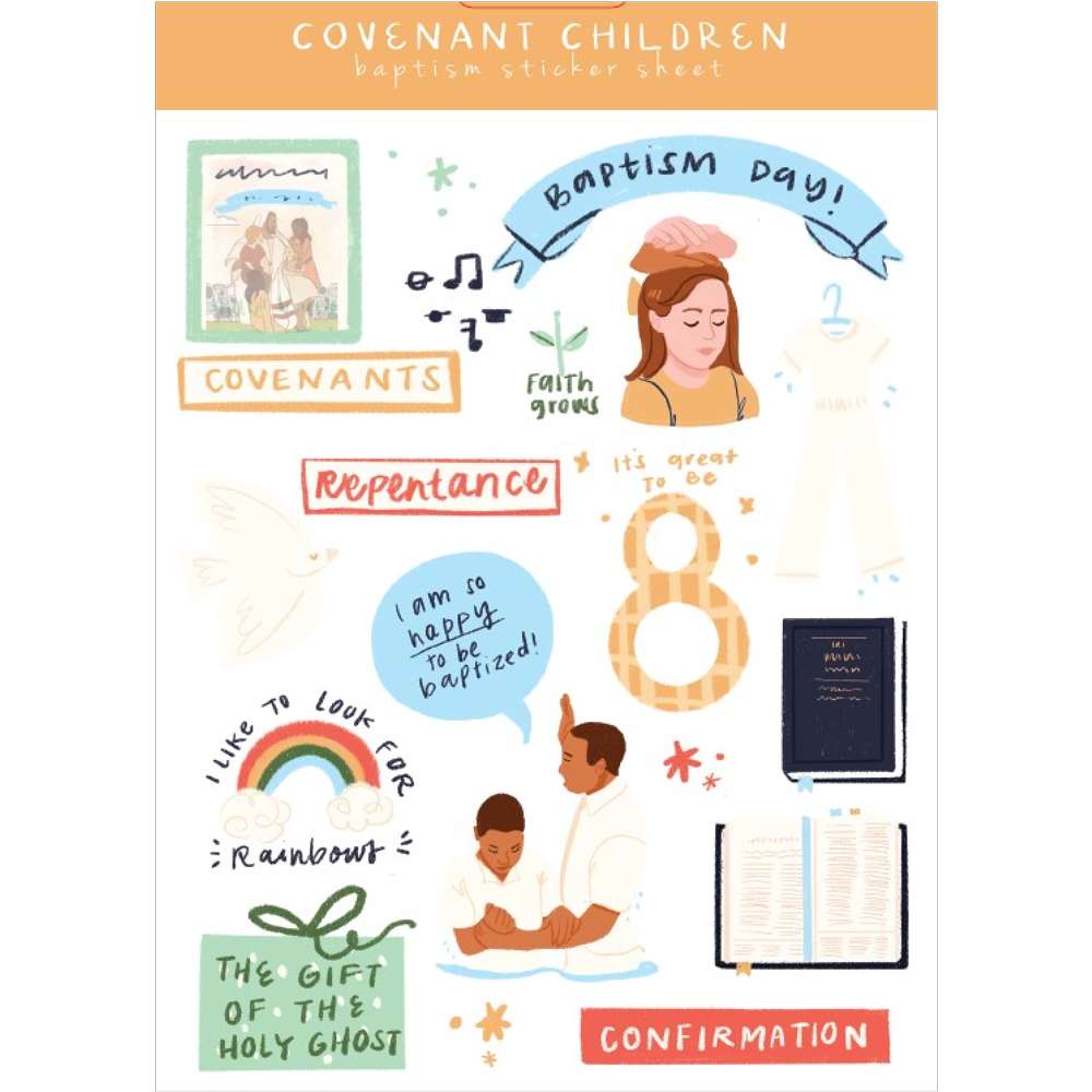 Covenant Children Baptism Sticker Sheet