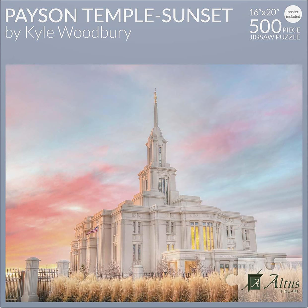Puzzle Payson Temple Sunset 500 Piece Kyle Woodbury, , large image number 0
