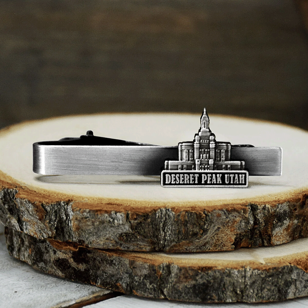 Deseret Peaks Utah Temple Tie Bar, , large image number 2