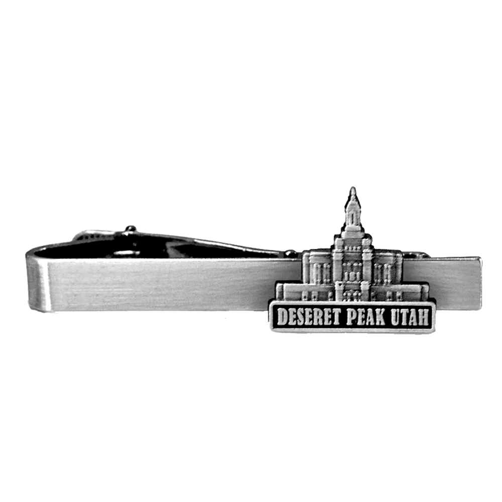 Deseret Peaks Utah Temple Tie Bar, , large