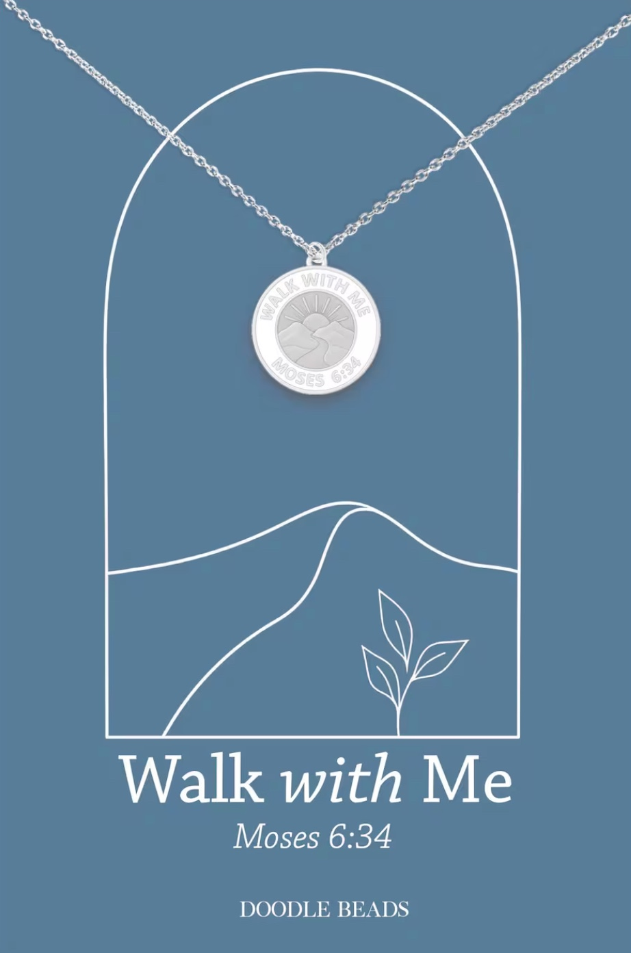 2026 Youth Theme Walk with Me Interlocking Necklace, , large image number 0