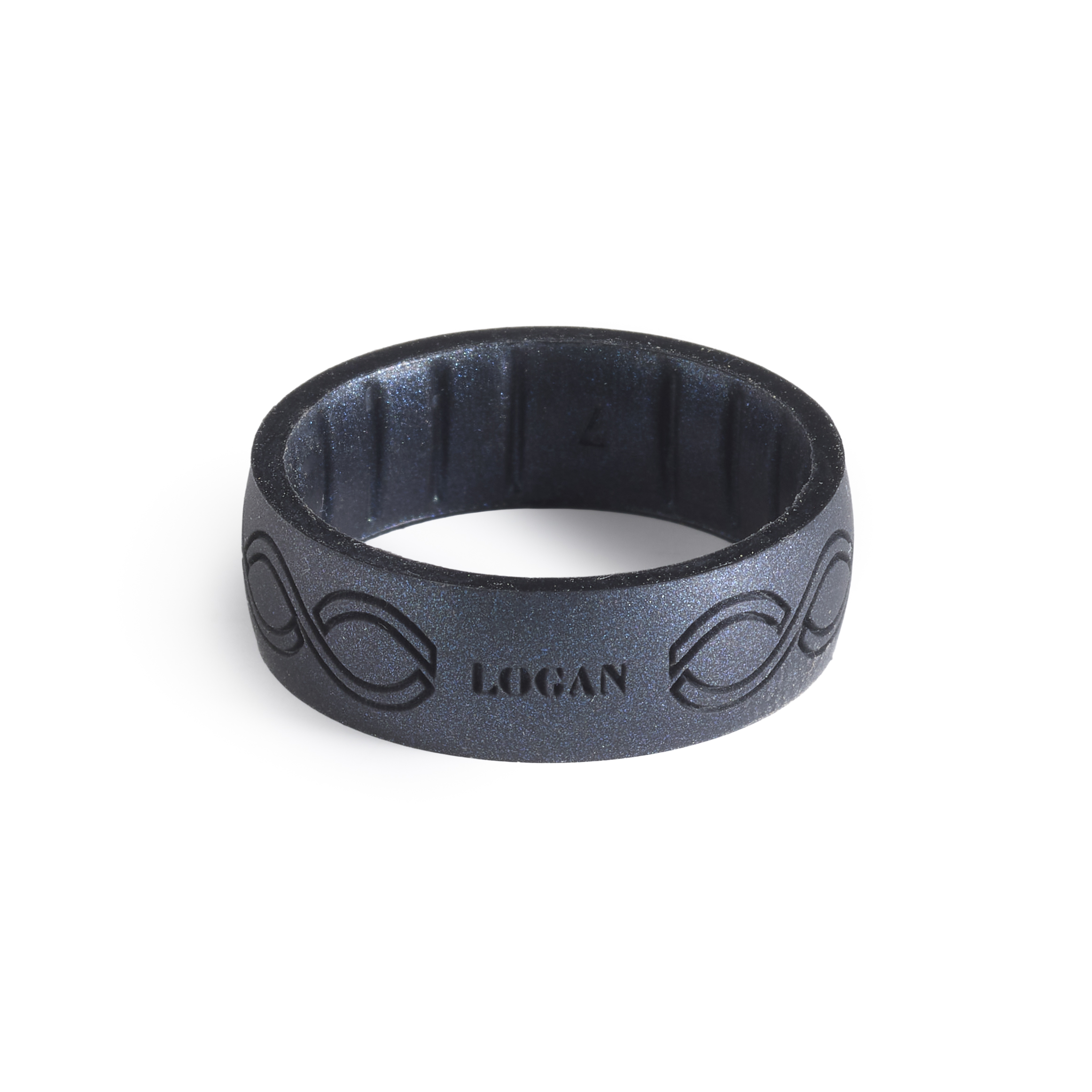 Logan Temple Silicone Ring, , large