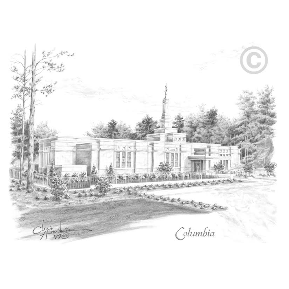 Columbia South Carolina Temple Recommend Holder, , large