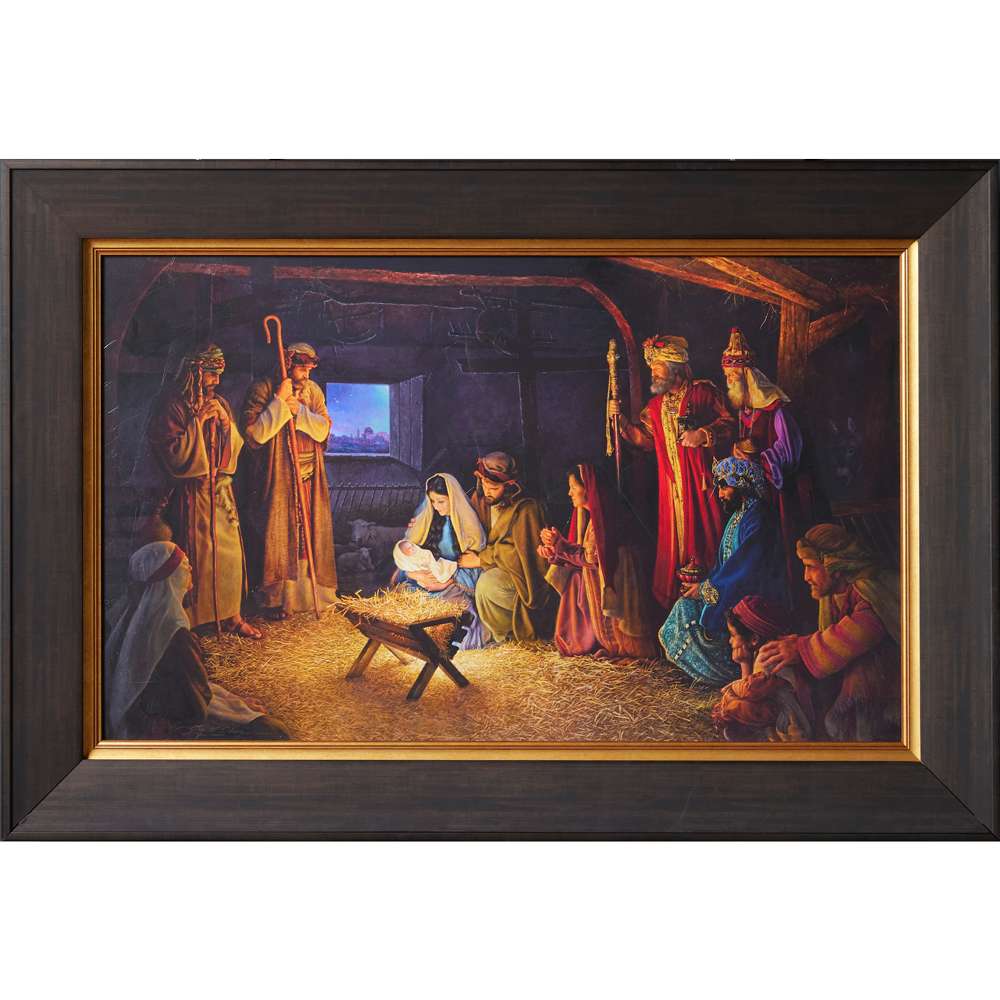 The Nativity (30x44 Framed Canvas Print), , large image number 0
