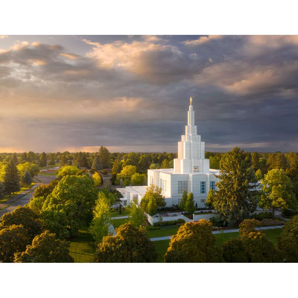 Idaho Falls Idaho Temple - Heavenly Light Print