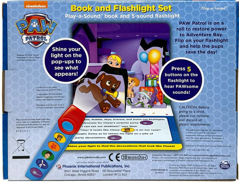 Paw Patrol Lights Out!: Book and Flashlight Set, , large image number 1
