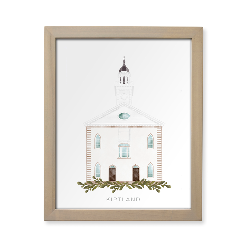 Kirtland Ohio Temple (13x16 Framed Paper Print)