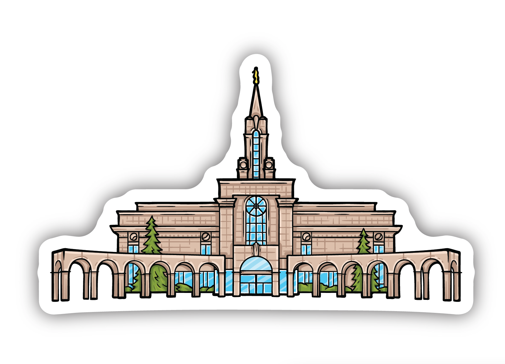 Bountiful Temple Sticker