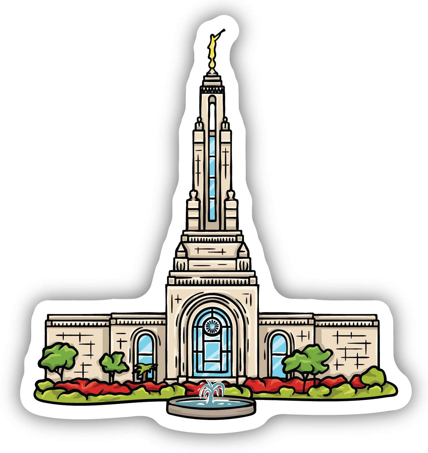 Sticker Redlands Temple