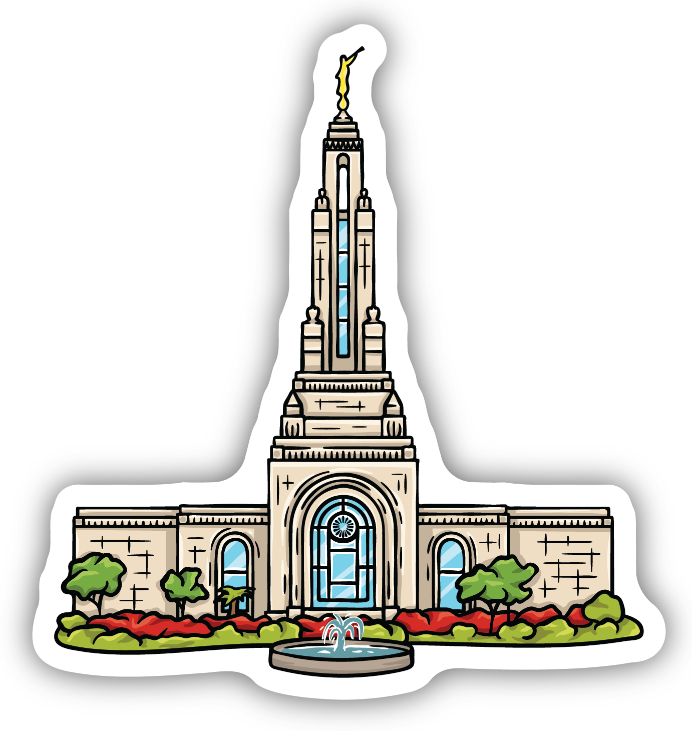 Sticker Redlands Temple