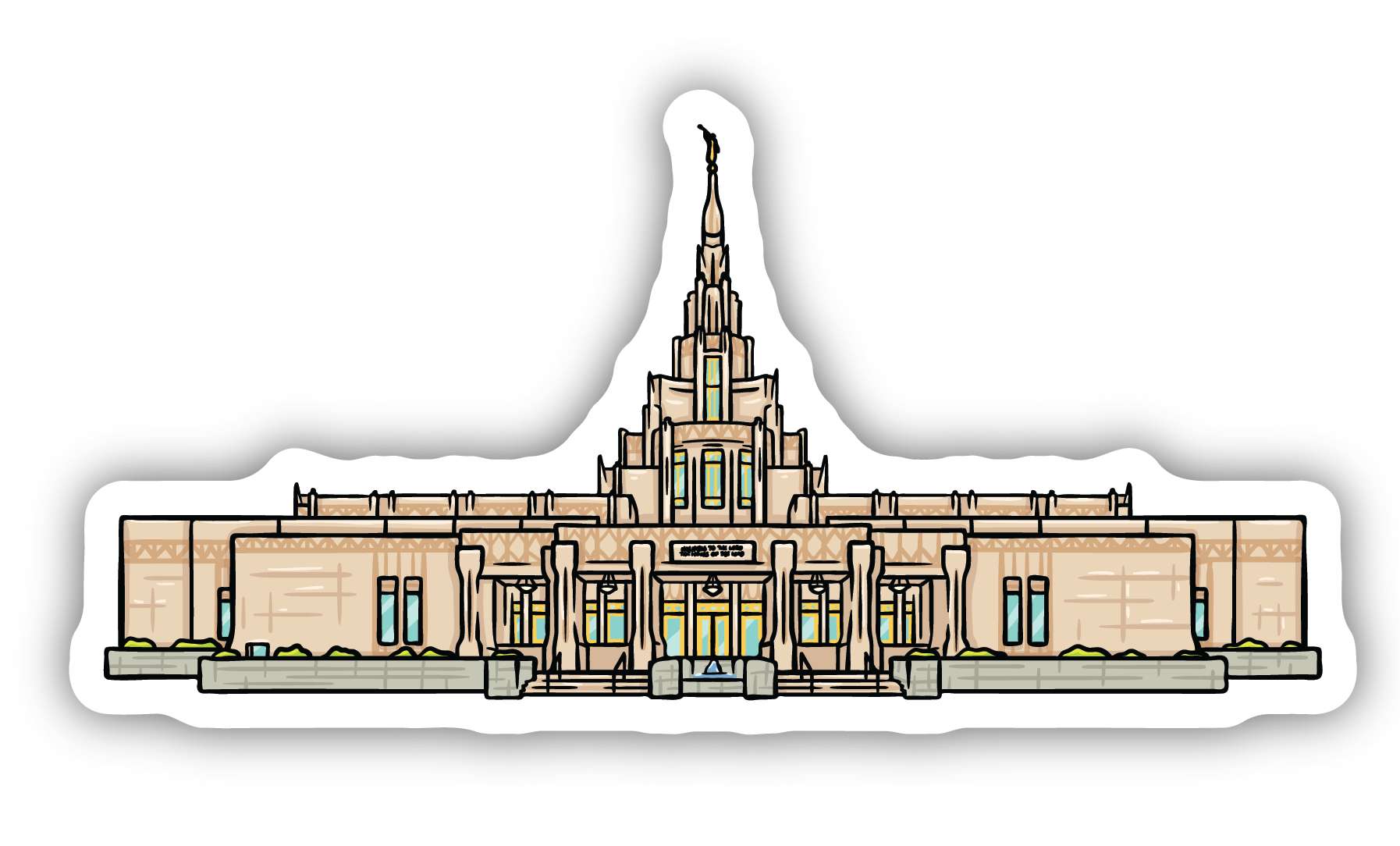 Sticker Phoenix Temple
