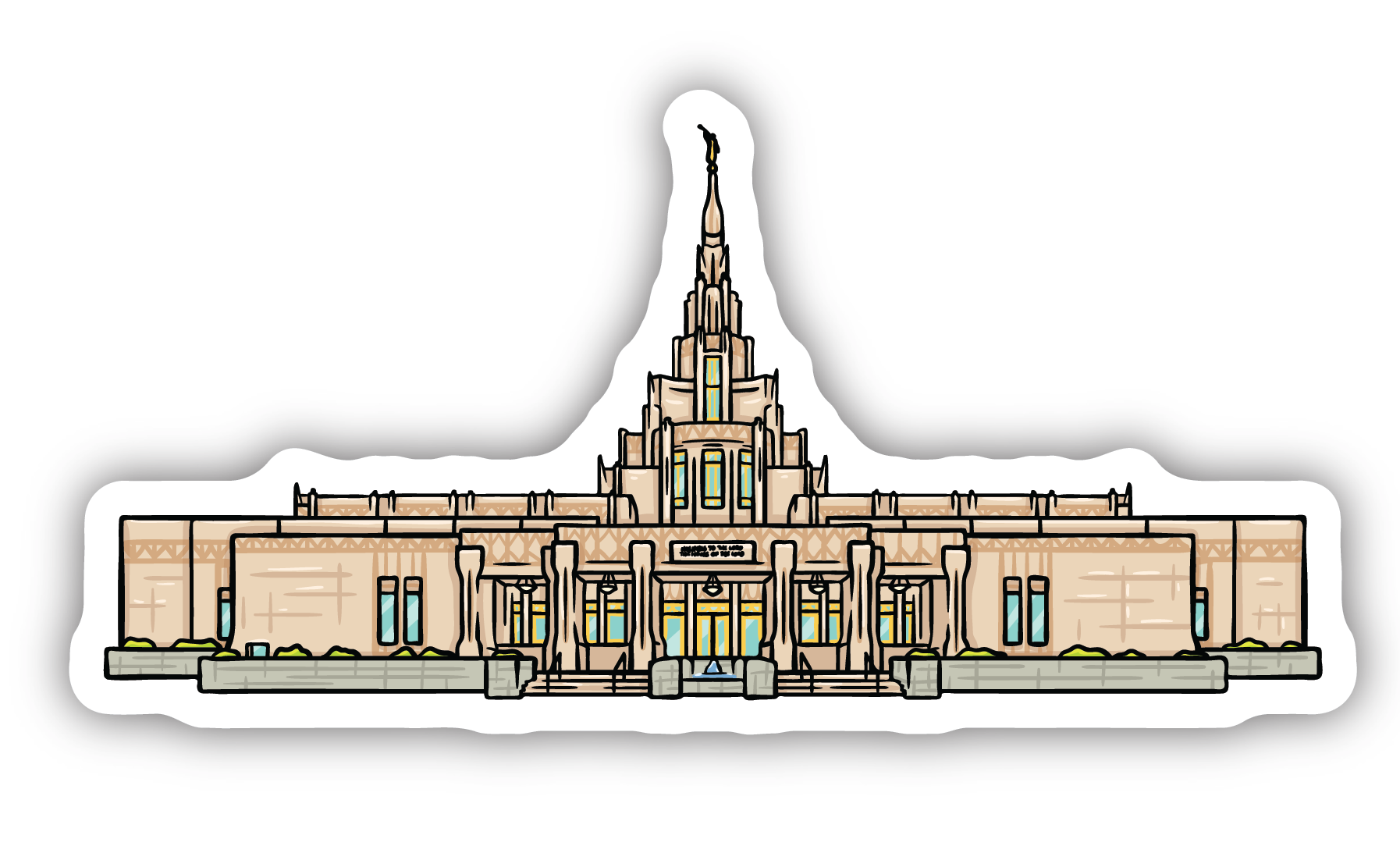 Sticker Phoenix Temple