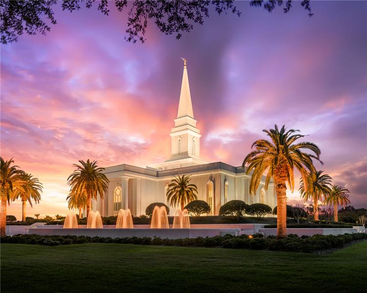 Orlando Temple Sunset - 5x7 Print