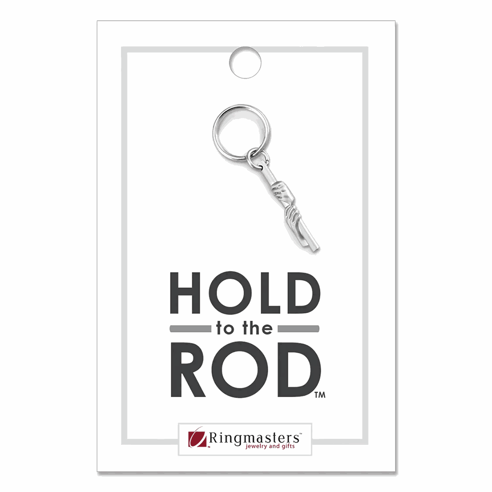 Hold to the Rod with Hands Zipper Pull,  Hold to the Rod with Hands Zipper Pull