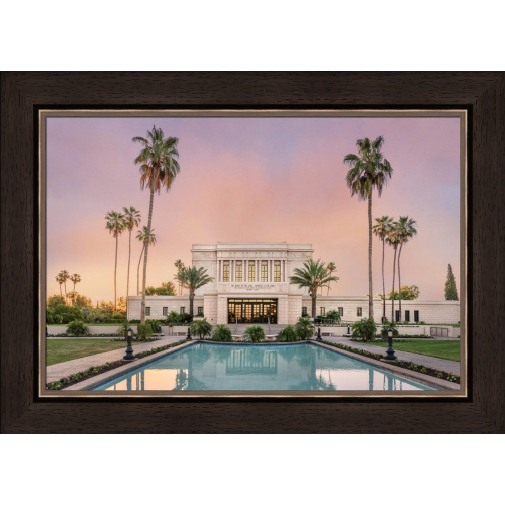 House of Peace: Mesa Temple (27x35 Framed Art)