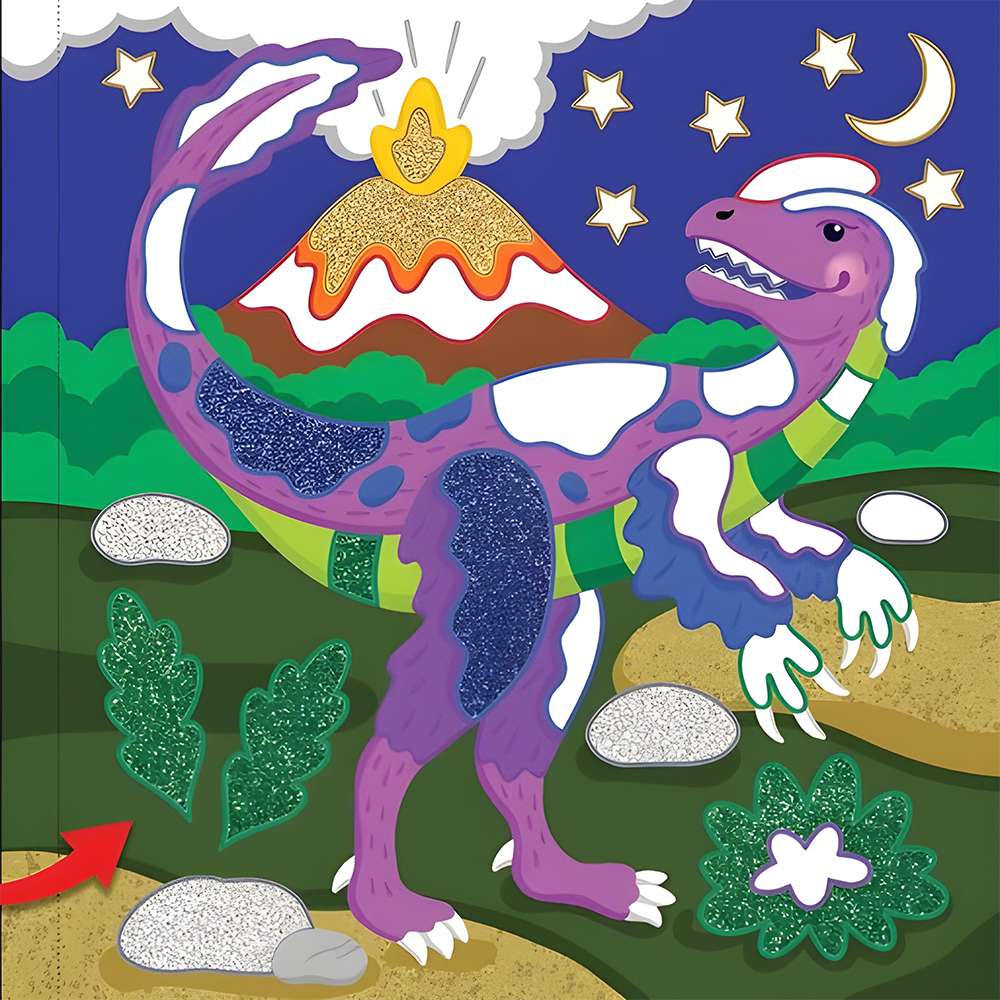Color-By-Foil Sticker Book Dinosaurs, , large image number 2