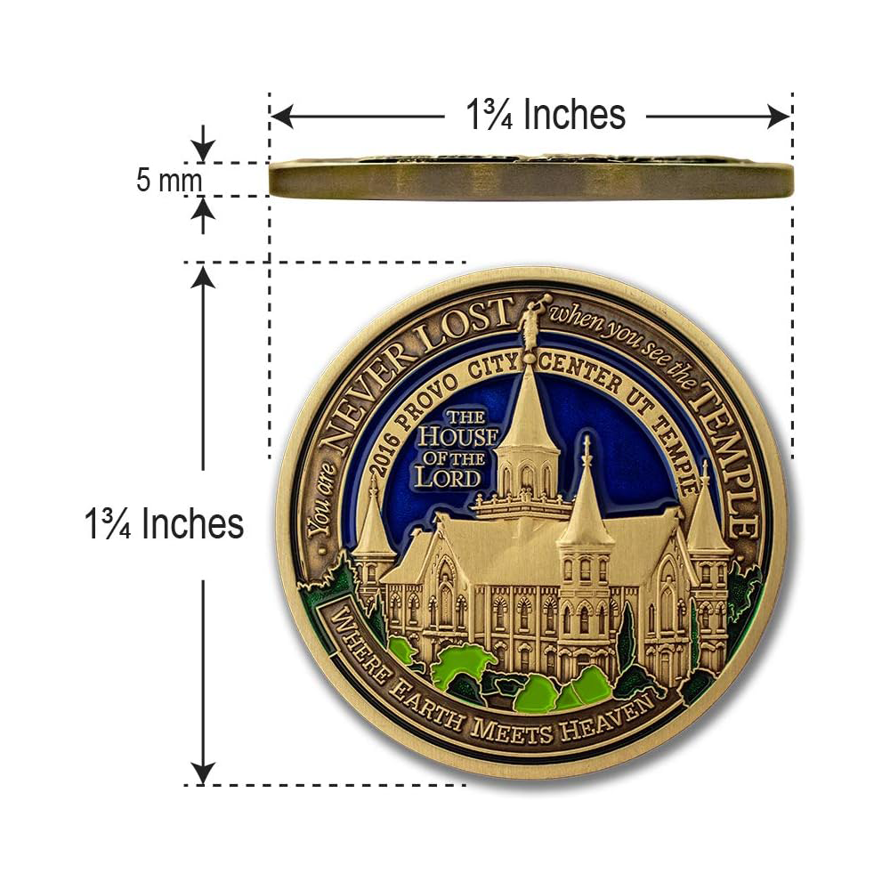 Provo City Center Utah Temple Medallion, , large