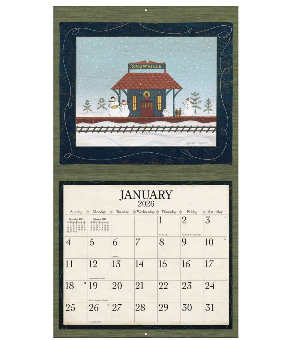 2026 Warren Kimble Wall Calendar, , large image number 1