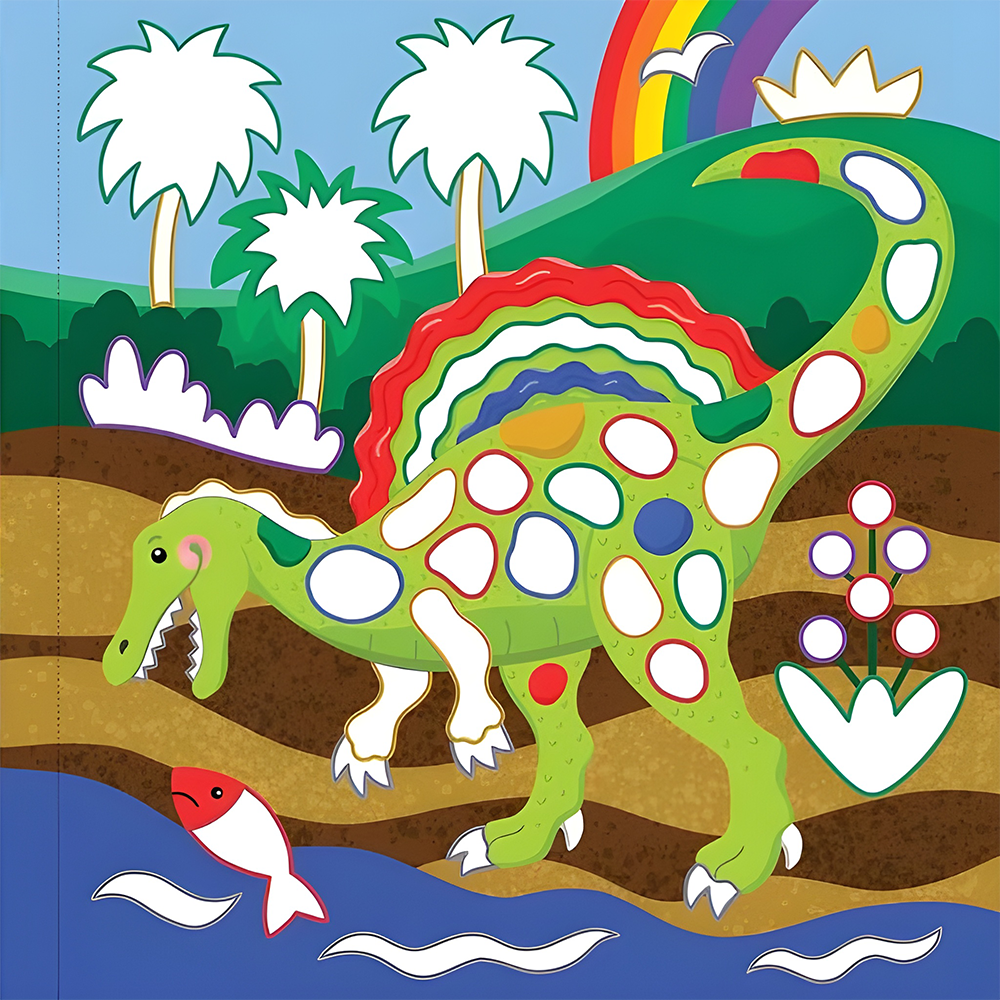Color-By-Foil Sticker Book Dinosaurs, , large image number 4