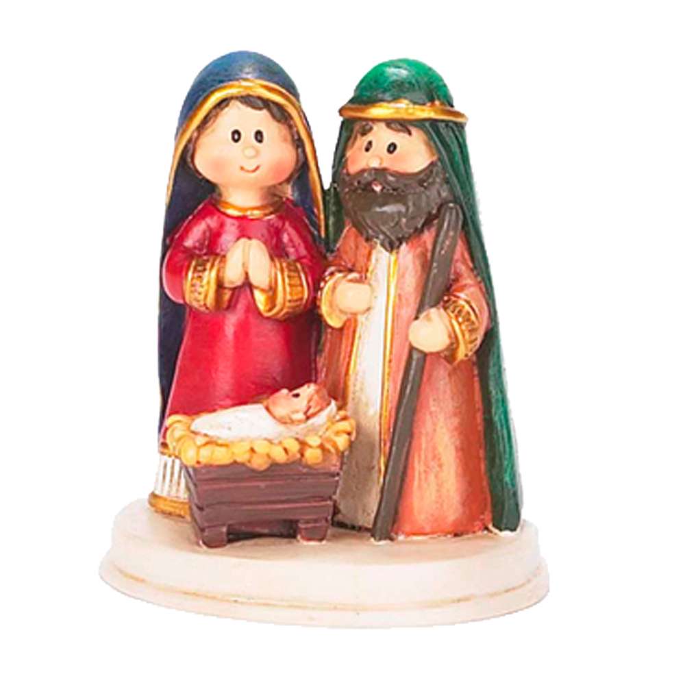 Small Holy Family Resin Nativity Figurine