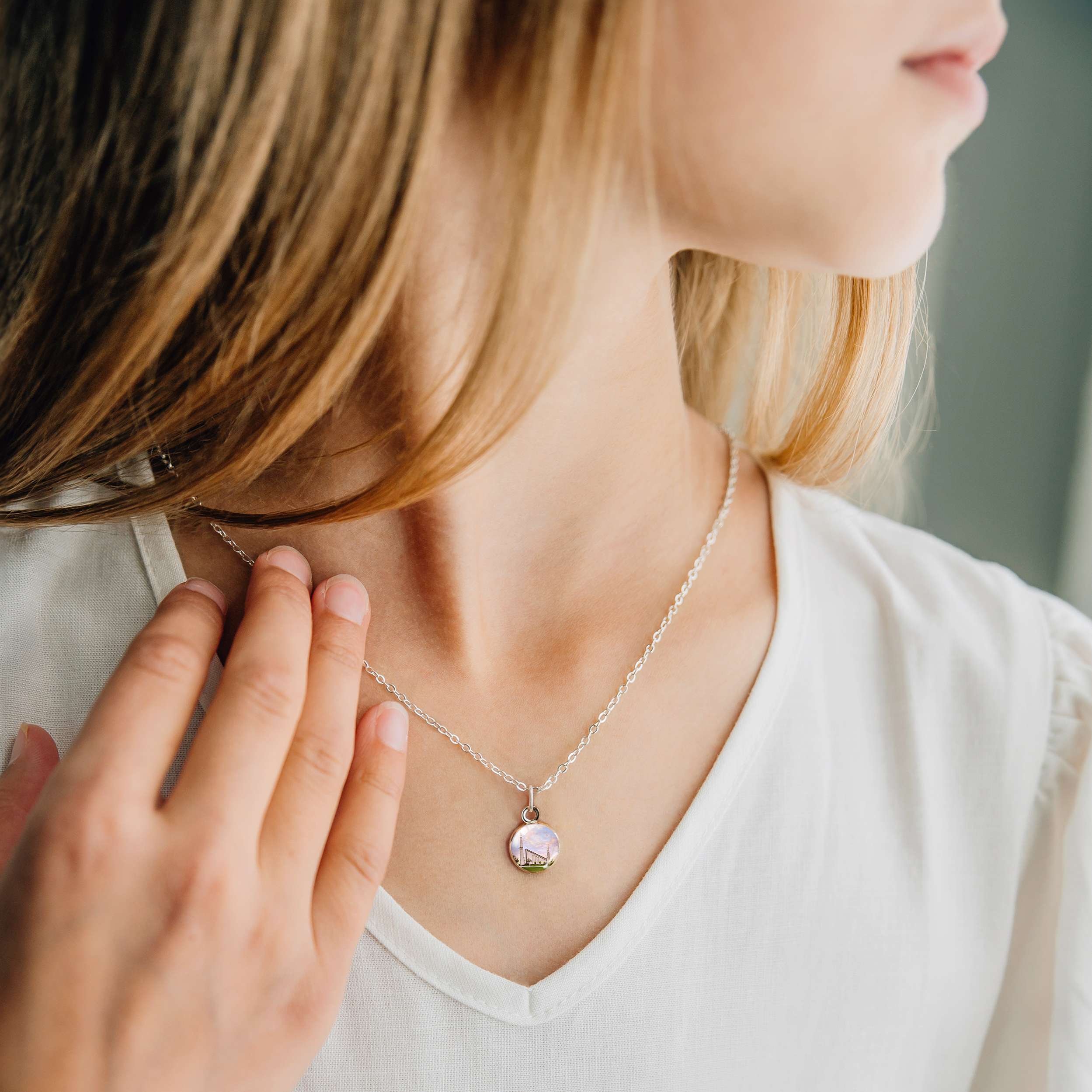Boise Idaho Temple Necklace, , large image number 3