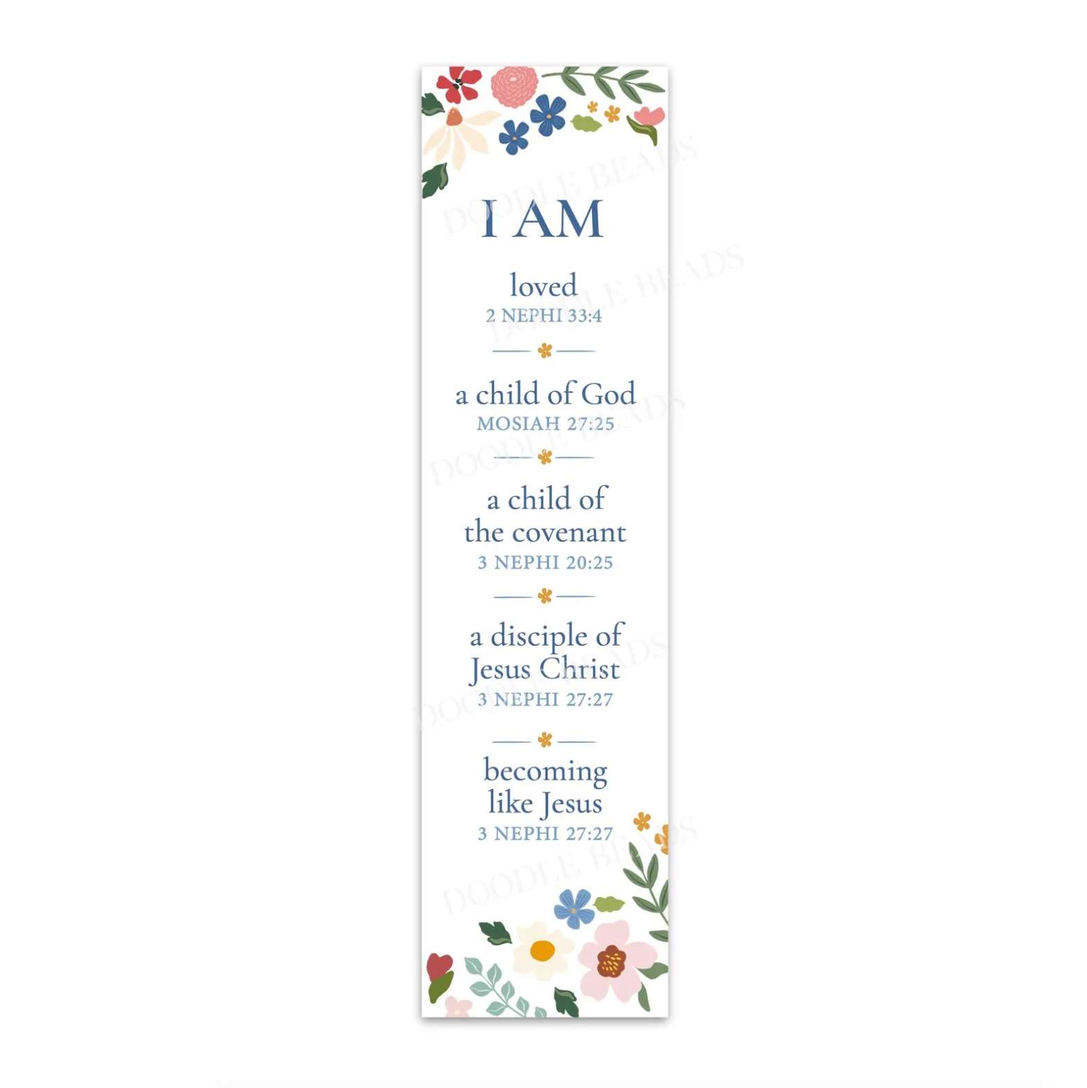 I Am Becoming Like Jesus Baptism Bookmark