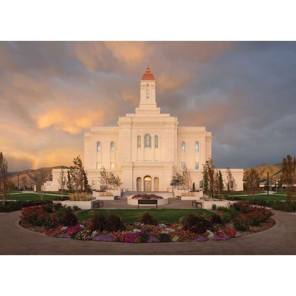 Deseret Peak Utah Temple - A Firm Foundation Print