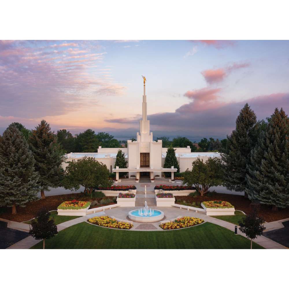 Denver Colorado Temple - Summer Sunrise Print