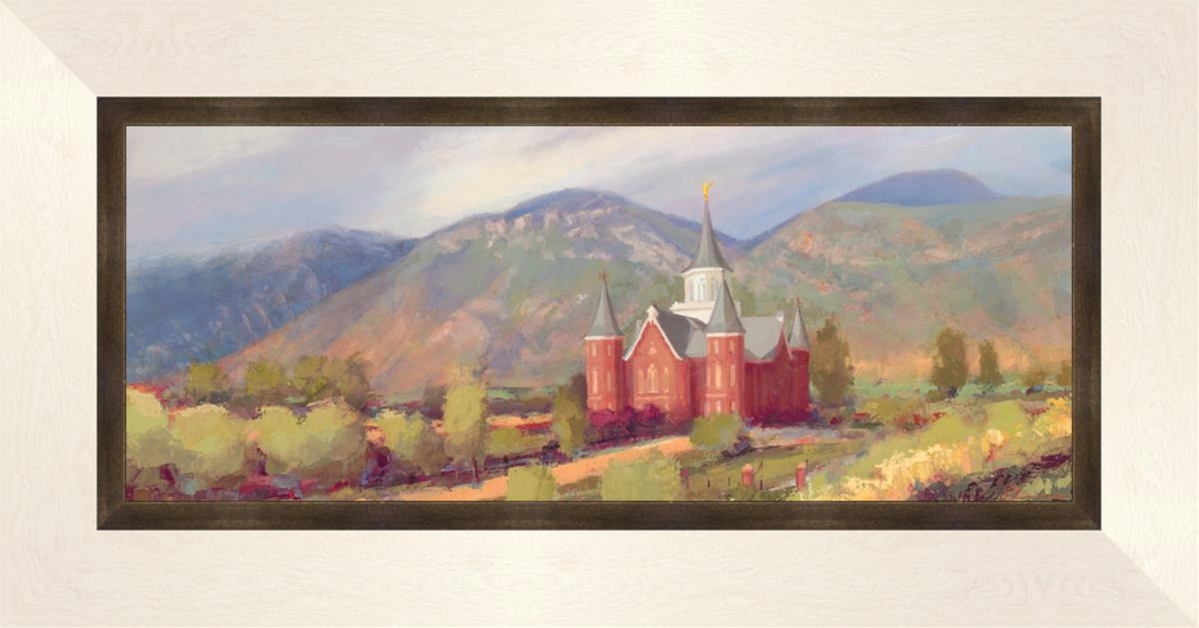 Eternal Temple: Provo City Center (19x37 Framed Art)
