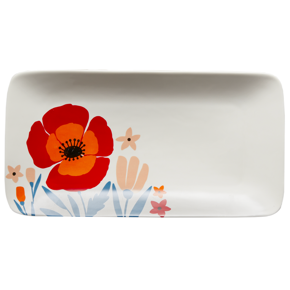 Floral Ceramic Tray,  Floral Ceramic Tray