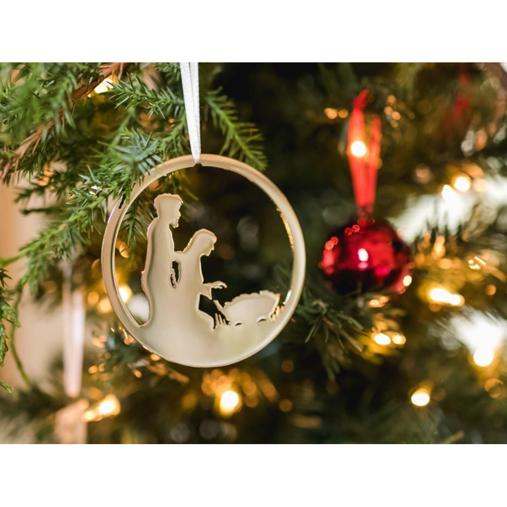 Holy Family Silhouette Ornament, , large