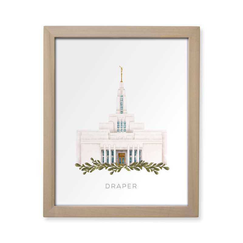 Draper Utah Temple (13x16 Framed Paper Print), , large image number 0