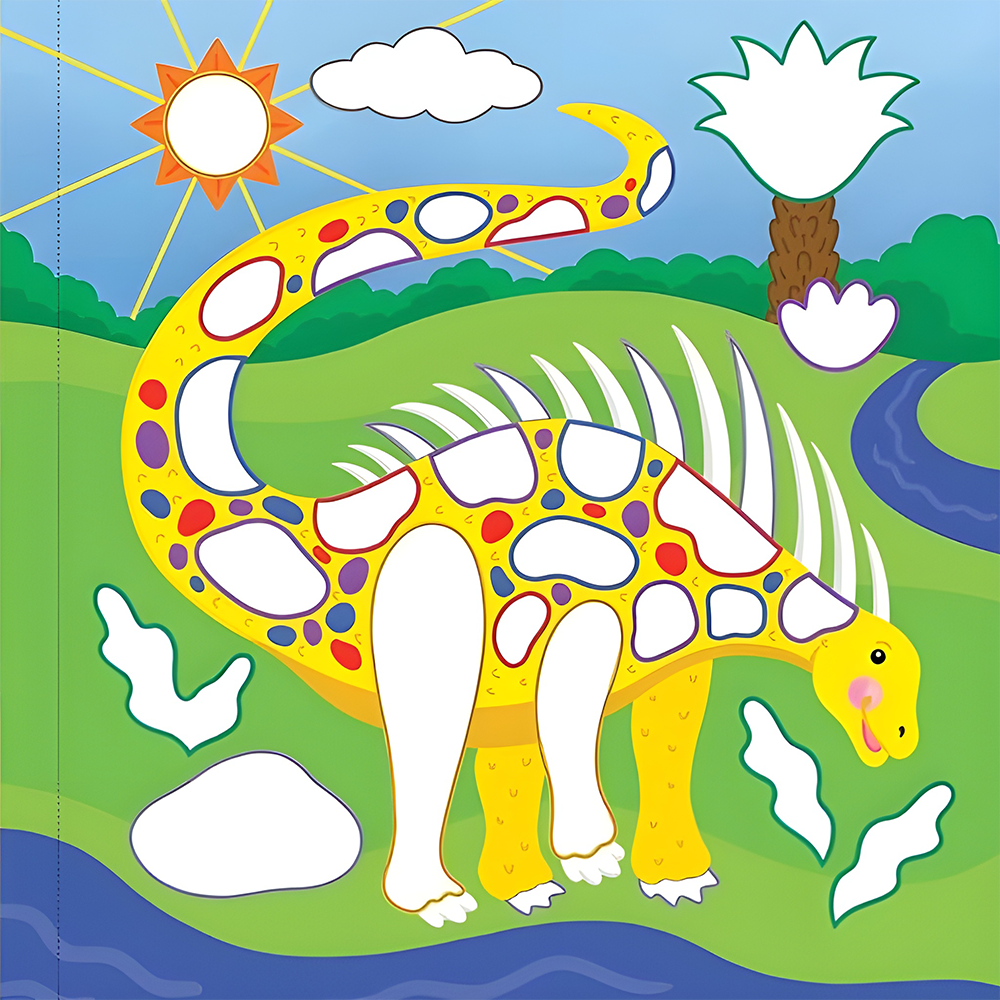 Color-By-Foil Sticker Book Dinosaurs, , large image number 6