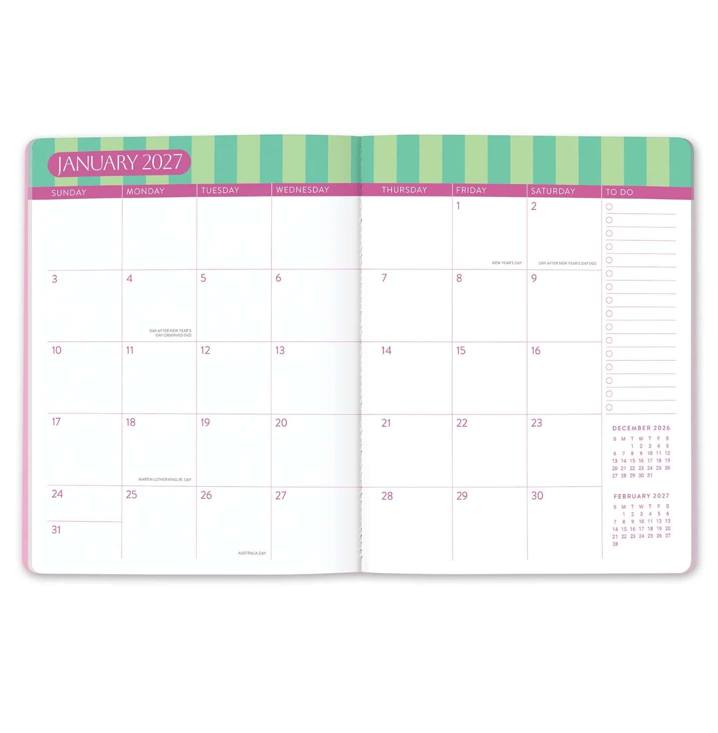 2027 Cabana Stripes Just Right 17-Month Planner, , large image number 3